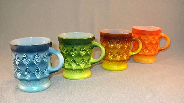 4 Kimberley Fire King Mugs 4 Kimberley Fire King Mugs