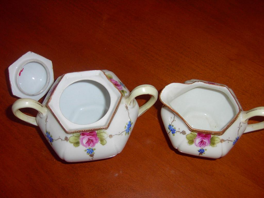 Antique Nippon TE-OH China Cream and Sugar Antique Nippon TE-OH China Cream and Sugar