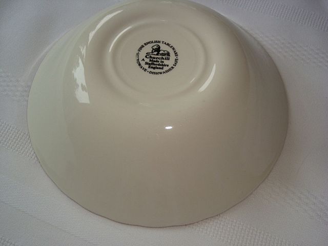 Churchill Brook Pink Cereal Bowls ~ Staffordshire England Churchill Brook Pink Cereal Bowls ~ Staffordshire England