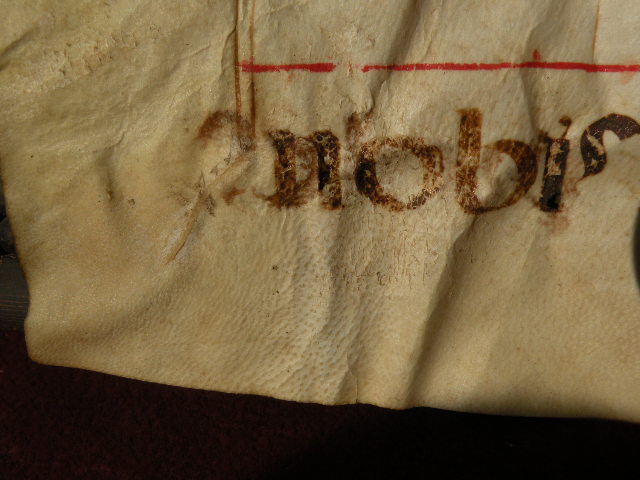 Antique music double sided antiphonal on animal skin circa 17th century Antique music double sided antiphonal on animal skin circa 17th century