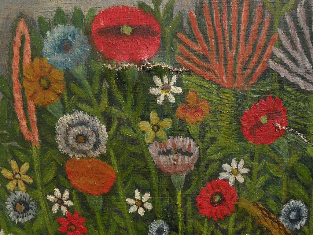 SAMUEL KOCHMEISTER (KOCH) 1887-1963 American naive art floral still life painting SAMUEL KOCHMEISTER (KOCH) 1887-1963 American naive art floral still life painting