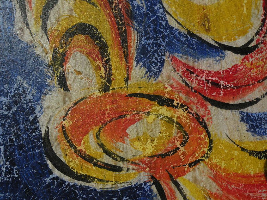 JESUS "CHUCHO" REYES FERREIRA (1882-1977) modern Mexican art rooster painting on tissue paper JESUS "CHUCHO" REYES FERREIRA (1882-1977) modern Mexican art rooster painting on tissue paper