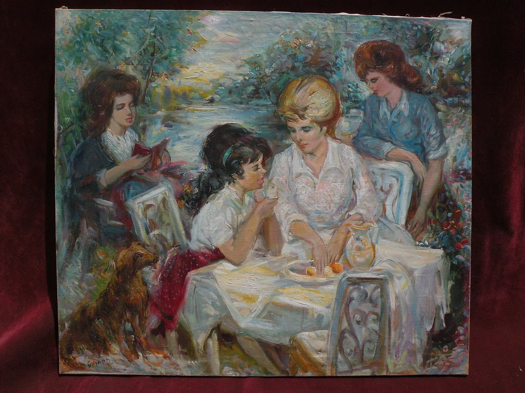 French art contemporary impressionist painting likely by listed artist PIERRE-EUGENE DUTEURTRE (1911-1989) French art contemporary impressionist painting likely by listed artist PIERRE-EUGENE DUTEURTRE (1911-1989)