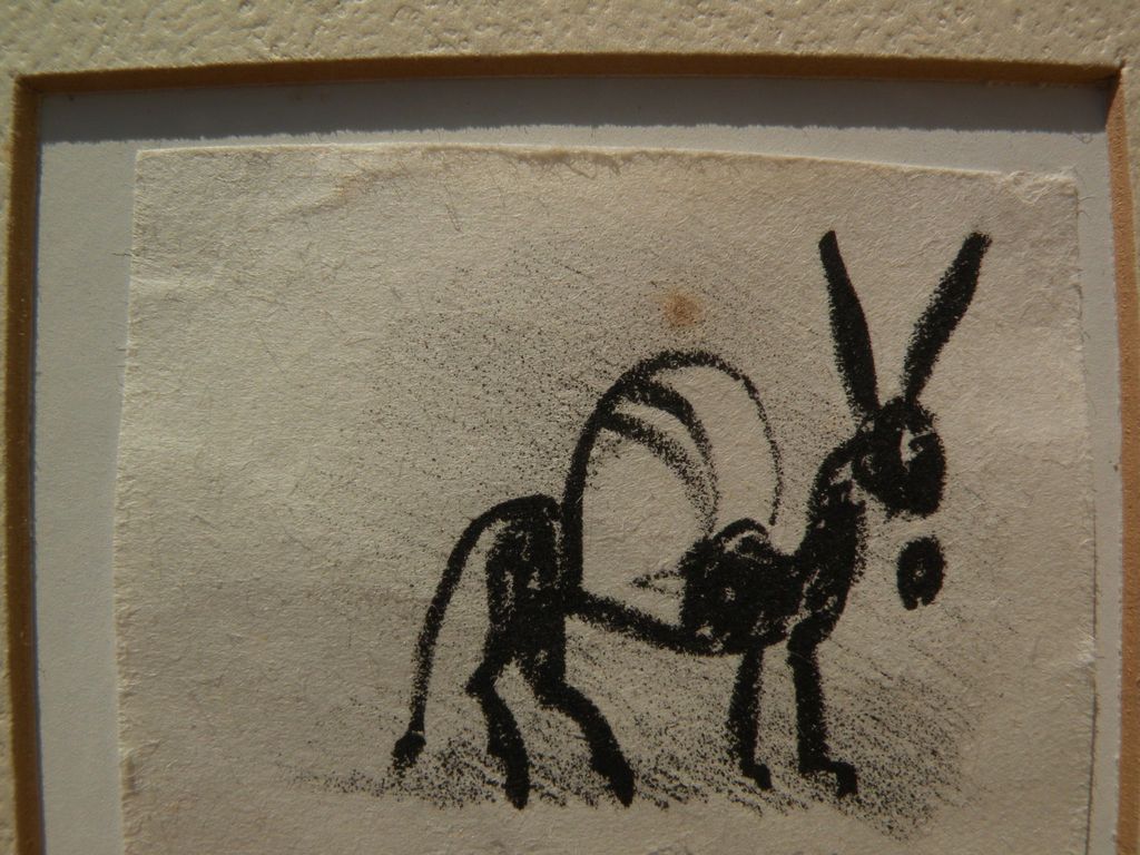 JEAN CHARLOT (1898-1979) Mexican art pencil signed lithograph print of a donkey JEAN CHARLOT (1898-1979) Mexican art pencil signed lithograph print of a donkey