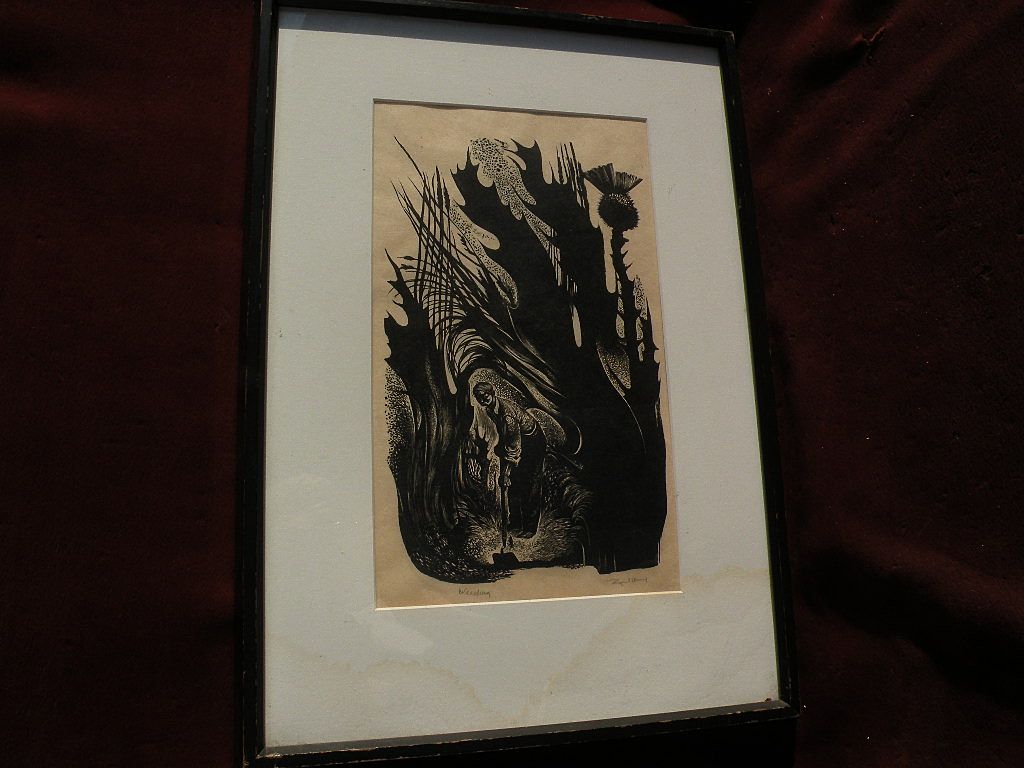 LYND KENDALL WARD (1905-1985) wood engraving print by noted American printmaker LYND KENDALL WARD (1905-1985) wood engraving print by noted American printmaker