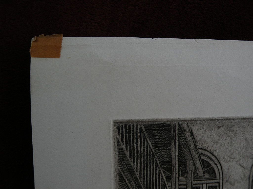 EUGENE F. LOVING (1908-1971) New Orleans Louisiana art original pencil signed etching of French Quarter EUGENE F. LOVING (1908-1971) New Orleans Louisiana art original pencil signed etching of French Quarter