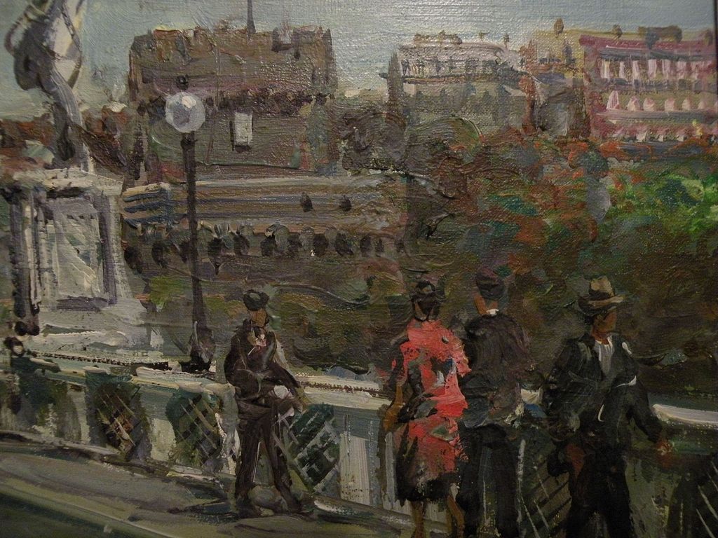 JEAN ROINE (20th century European art) signed impressionist Italian painting famous Rome landmark JEAN ROINE (20th century European art) signed impressionist Italian painting famous Rome landmark
