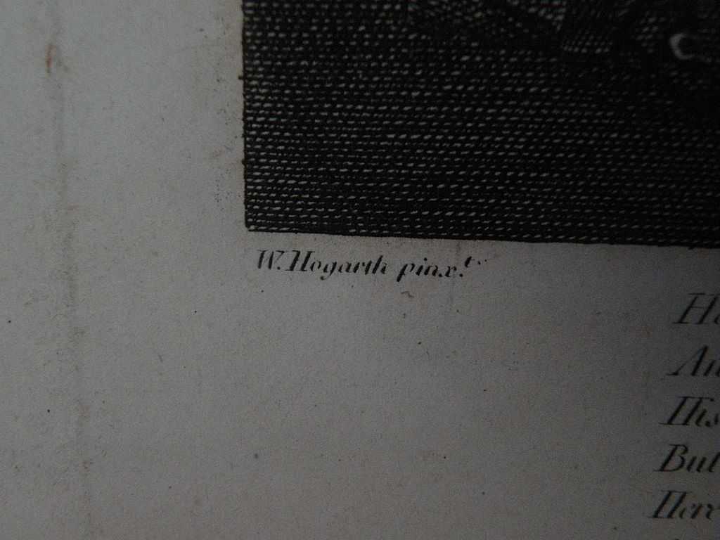WILLIAM HOGARTH (1697-1764) English art posthumous restrike engraving by famous social satirist artist WILLIAM HOGARTH (1697-1764) English art posthumous restrike engraving by famous social satirist artist