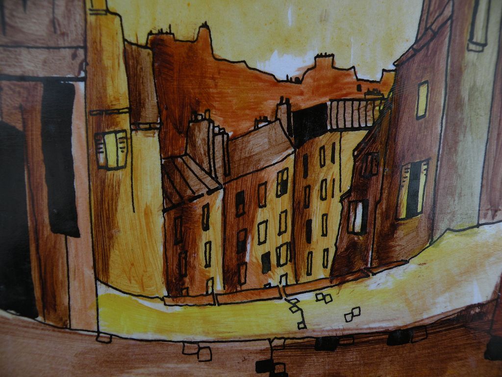 Original painting of Paris street scene signed P. VIGNOT Original painting of Paris street scene signed P. VIGNOT