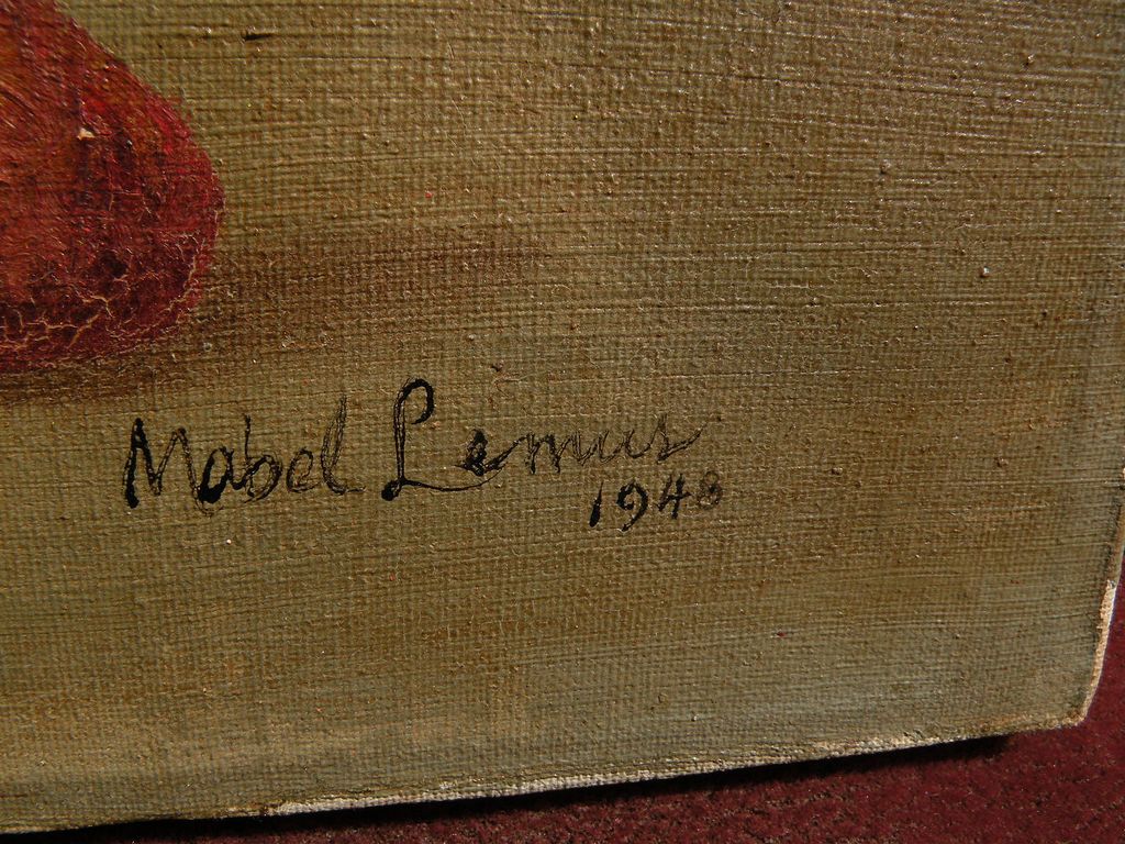 MABEL LEMOS (1861-) still life painting of fruit by noted Santa Cruz California listed artist MABEL LEMOS (1861-) still life painting of fruit by noted Santa Cruz California listed artist
