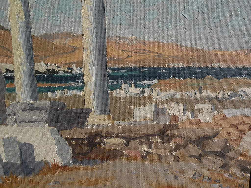 Greek Art impressionist painting by English artist Nancy from