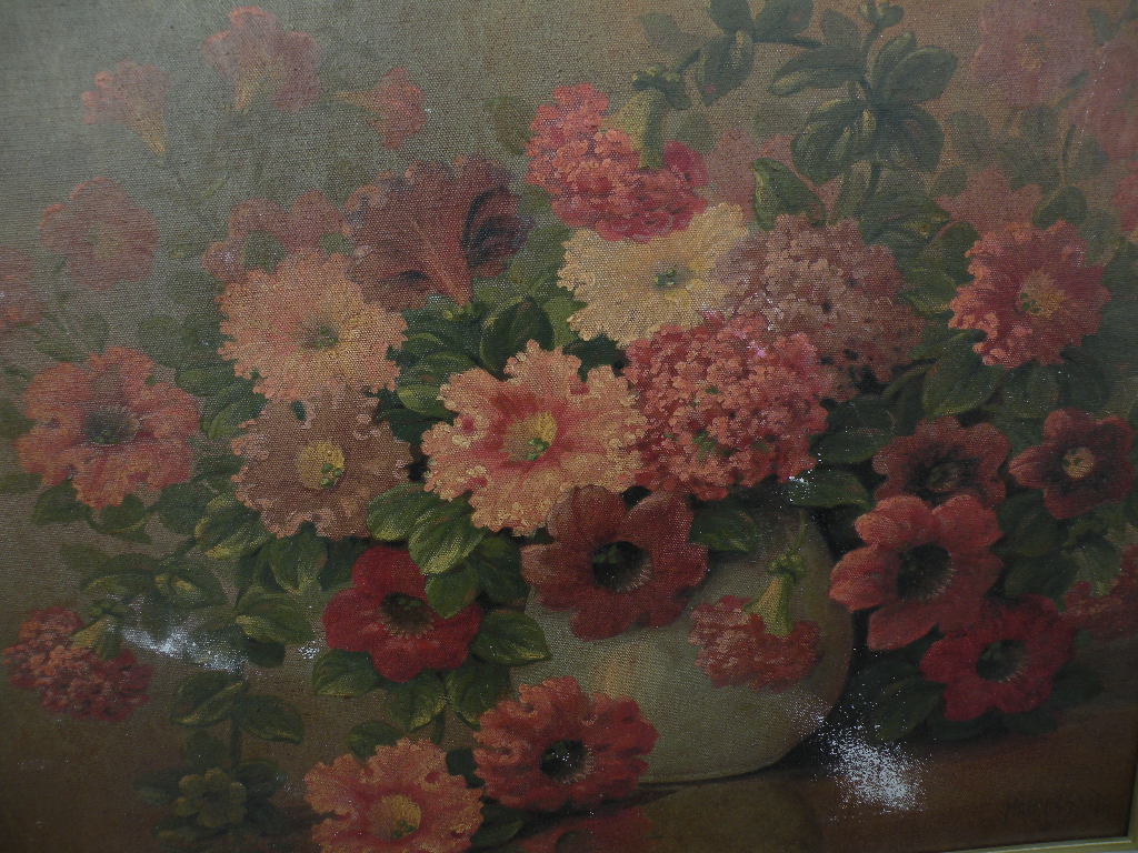 MARIUS SMITH (1868-1938) listed California art still life floral painting MARIUS SMITH (1868-1938) listed California art still life floral painting