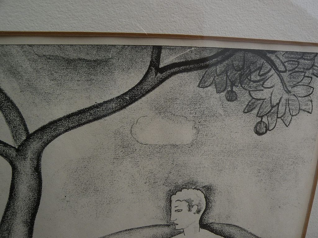 VANCE HALL KIRKLAND (1904-1981) Colorado art pencil signed 1940 lithograph print "Adam and Eve" VANCE HALL KIRKLAND (1904-1981) Colorado art pencil signed 1940 lithograph print "Adam and Eve"
