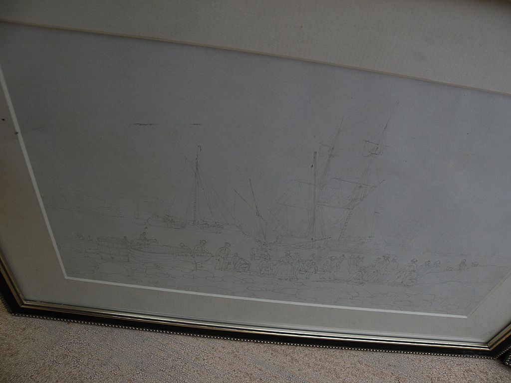 WILLIAM CALLOW (1812-1908) English 19th century art **three** fine pencil drawings of coastal shipping dated mid 1860's by important artist WILLIAM CALLOW (1812-1908) English 19th century art **three** fine pencil drawings of coastal shipping dated mid 1860's by important artist
