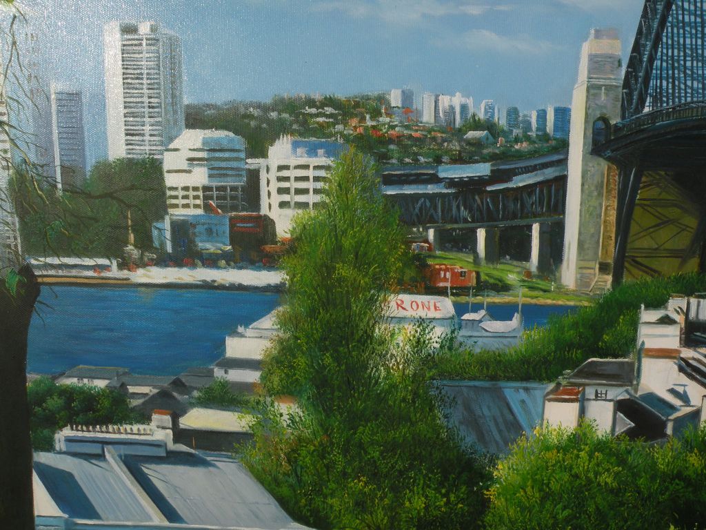 Sydney Harbour Bridge Australian art original signed contemporary oil painting Sydney Harbour Bridge Australian art original signed contemporary oil painting