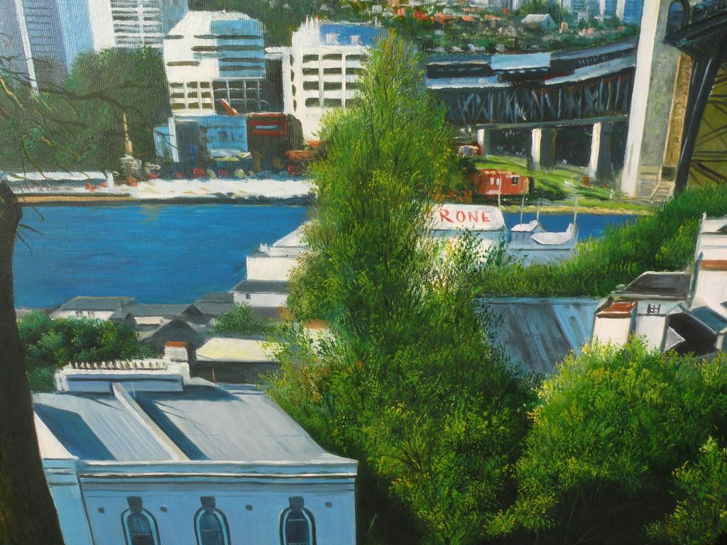 Sydney Harbour Bridge Australian art original signed contemporary oil painting Sydney Harbour Bridge Australian art original signed contemporary oil painting