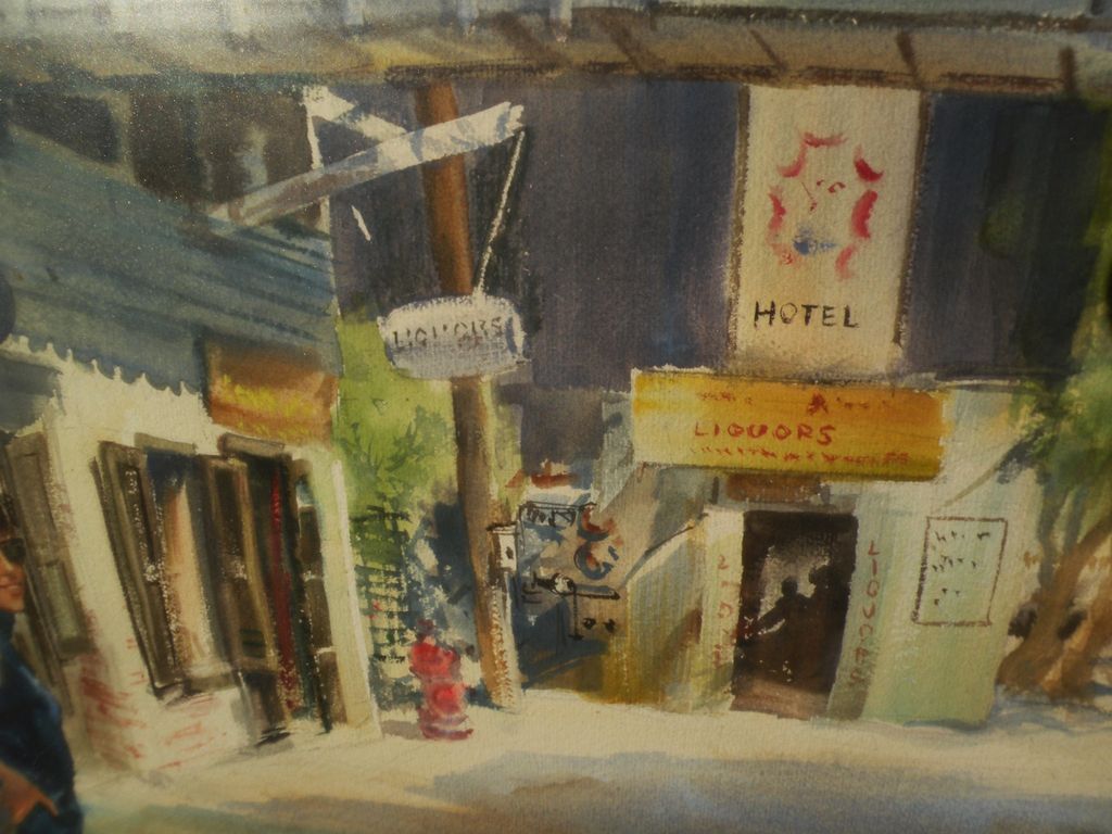RUTH BADERIAN (1927-2010) fine watercolor painting of Virgin Islands by listed watercolorist and teacher RUTH BADERIAN (1927-2010) fine watercolor painting of Virgin Islands by listed watercolorist and teacher