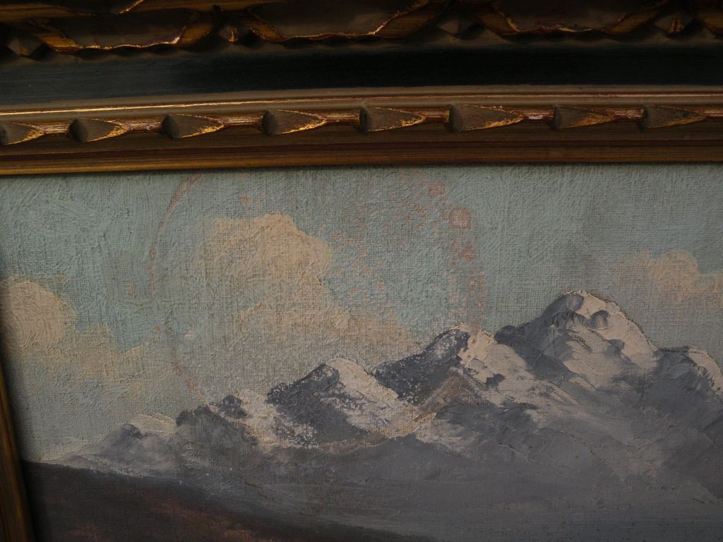 RICHARD DETREVILLE (1864-1929) Northern California art vintage mountain landscape painting RICHARD DETREVILLE (1864-1929) Northern California art vintage mountain landscape painting