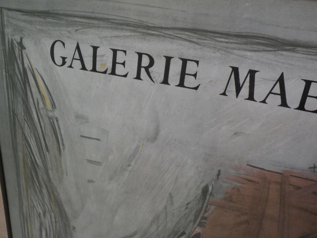 ALBERTO GIACOMETTI (1901-1966) original lithograph poster for Galerie Maeght exhibition 1954 ALBERTO GIACOMETTI (1901-1966) original lithograph poster for Galerie Maeght exhibition 1954
