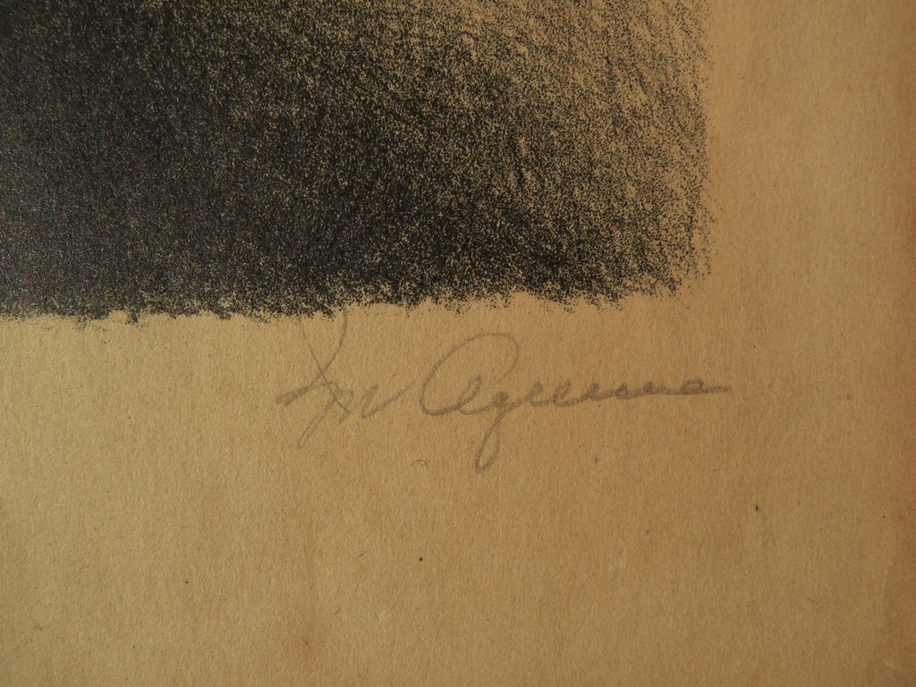 IGNACIO AGUIRRE (1900-1990) Mexican art pencil signed Associated American Artists lithograph print by noted artist IGNACIO AGUIRRE (1900-1990) Mexican art pencil signed Associated American Artists lithograph print by noted artist