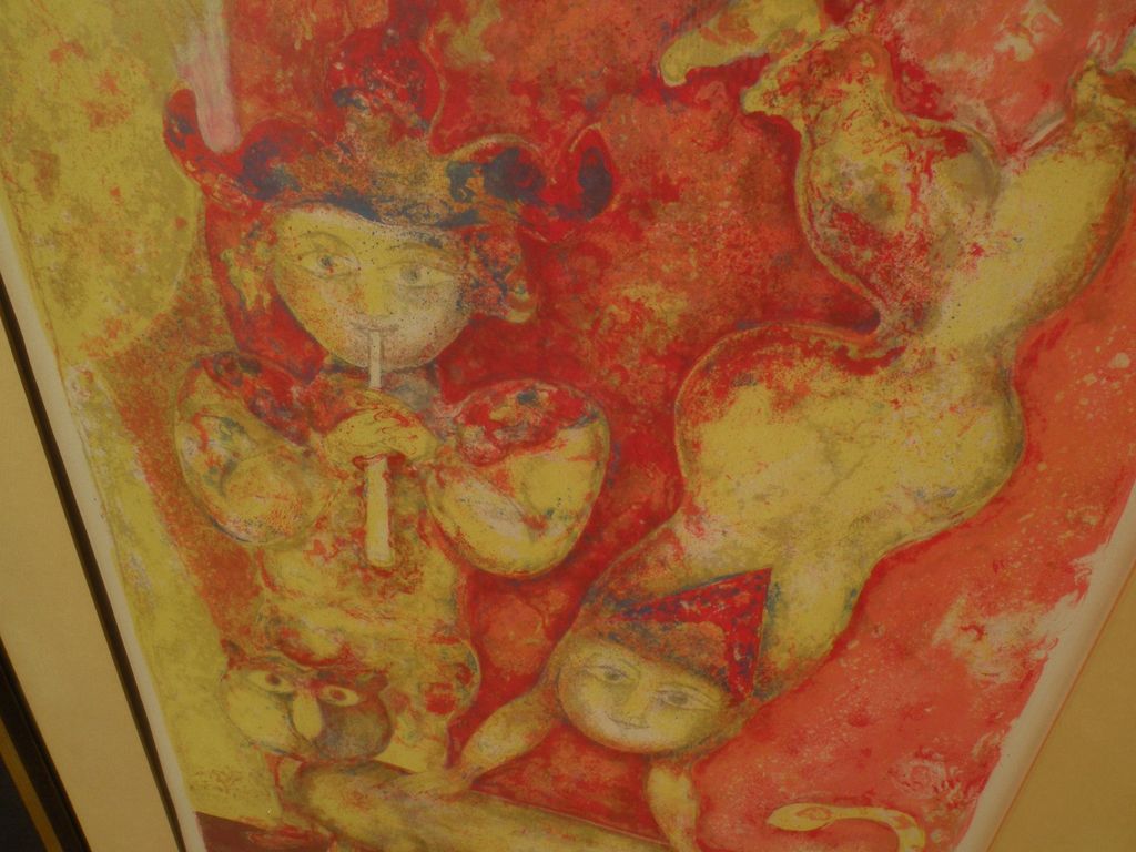 SAKTI BURMAN (1935-) pencil signed color lithograph by well listed contemporary Asian Indian artist SAKTI BURMAN (1935-) pencil signed color lithograph by well listed contemporary Asian Indian artist