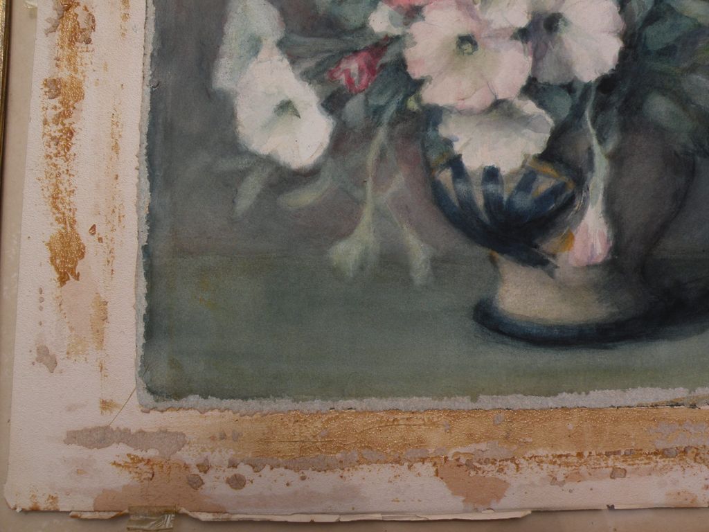 American art early 20th century watercolor still life painting signed American art early 20th century watercolor still life painting signed
