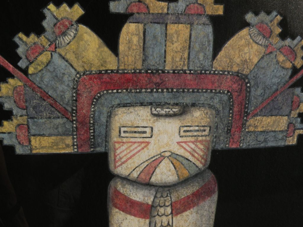 Southwest contemporary art PAIR of fine gouache drawings of kachina dolls Southwest contemporary art PAIR of fine gouache drawings of kachina dolls