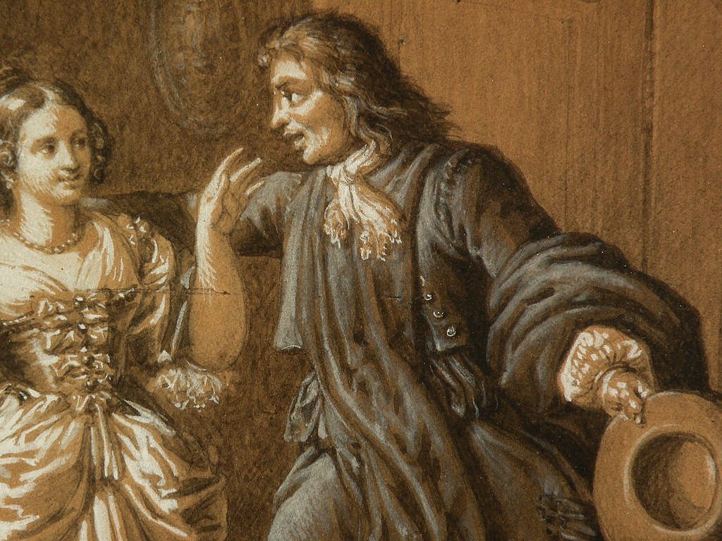 PIERRE NOLASQUE BERGERET (1782-1863) French historical art pencil gouache painting PIERRE NOLASQUE BERGERET (1782-1863) French historical art pencil gouache painting