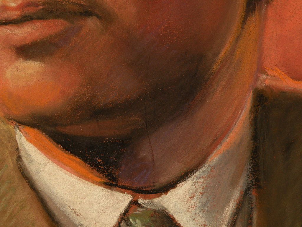 JOHN F. KENNEDY original pastel painting presidential memorabilia and collectibles JOHN F. KENNEDY original pastel painting presidential memorabilia and collectibles