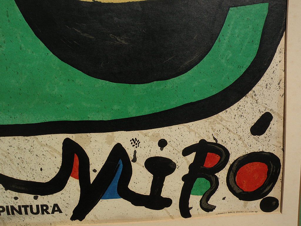 JOAN MIRO (1893-1983) lithograph print for 1978 Madrid contemporary art museum exhibition JOAN MIRO (1893-1983) lithograph print for 1978 Madrid contemporary art museum exhibition