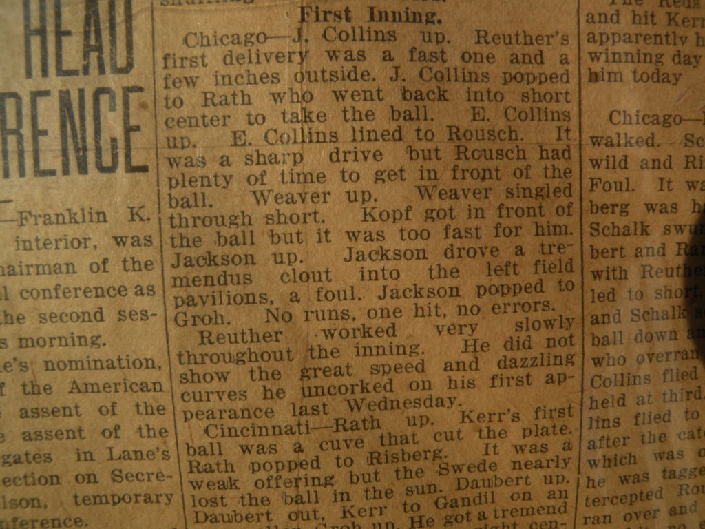 1919 Chicago Black Sox baseball sports memorabilia front page of newspaper World Series 1919 Chicago Black Sox baseball sports memorabilia front page of newspaper World Series