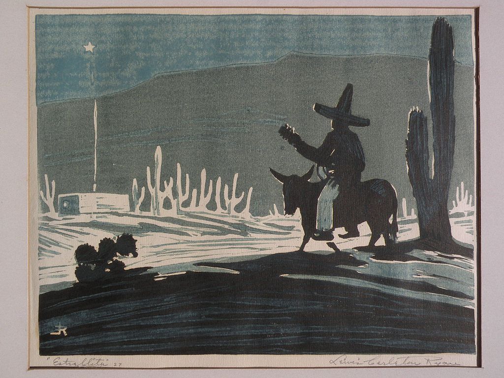 LEWIS CARLETON RYAN (1894-1982) pair of Southwestern & California woodblock prints LEWIS CARLETON RYAN (1894-1982) pair of Southwestern & California woodblock prints