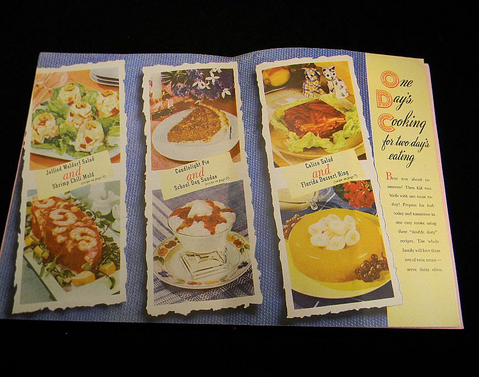Vintage 1943 Knox Gelatine Salads Desserts Pies & Candies Cook Book Vintage 1943 Knox Gelatine Salads Desserts Pies & Candies Cook Book