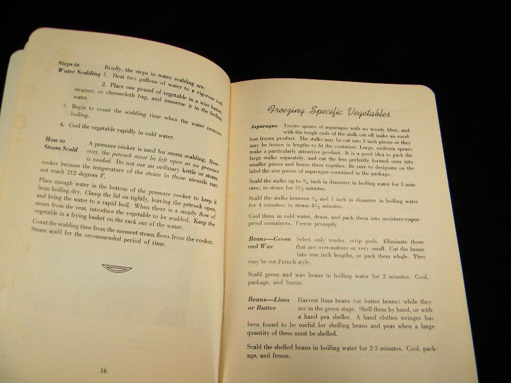 Vintage 1940's Freezing Foods at Home Booklet Vintage 1940's Freezing Foods at Home Booklet