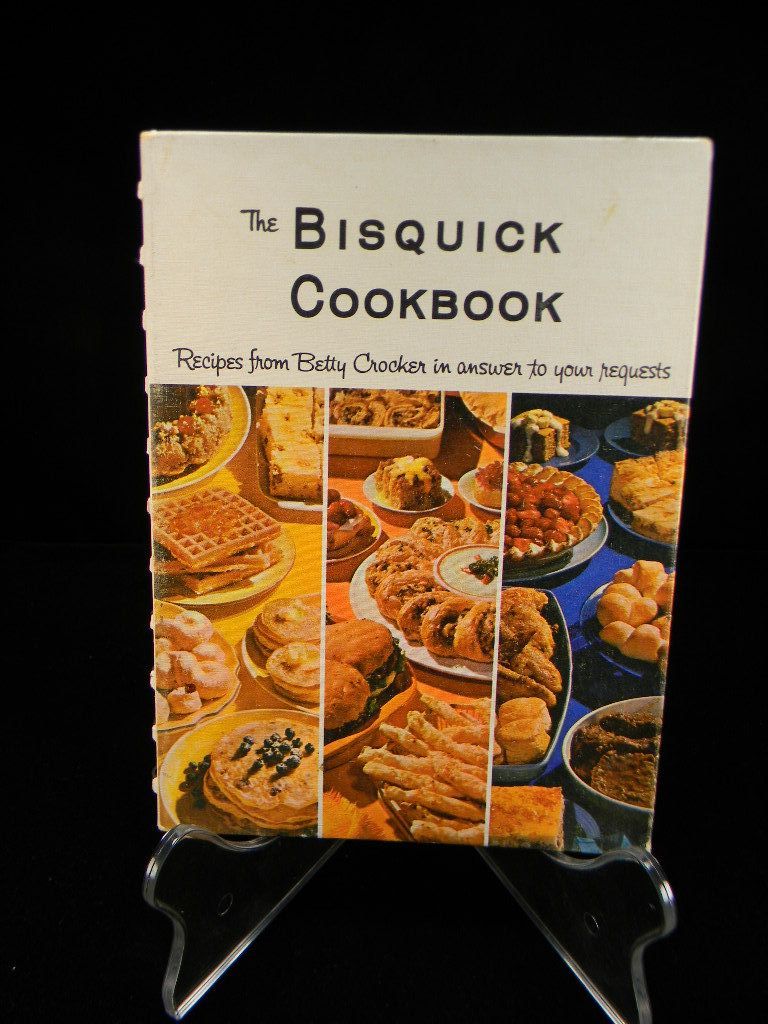 Vintage 1964 The Bisquick Cook Book with Bisquick Bookmark Vintage 1964 The Bisquick Cook Book with Bisquick Bookmark