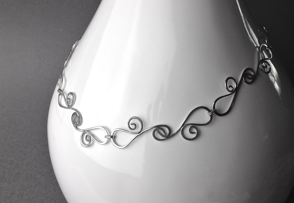 LACY Sterling Silver Choker Necklace LACY Sterling Silver Choker Necklace