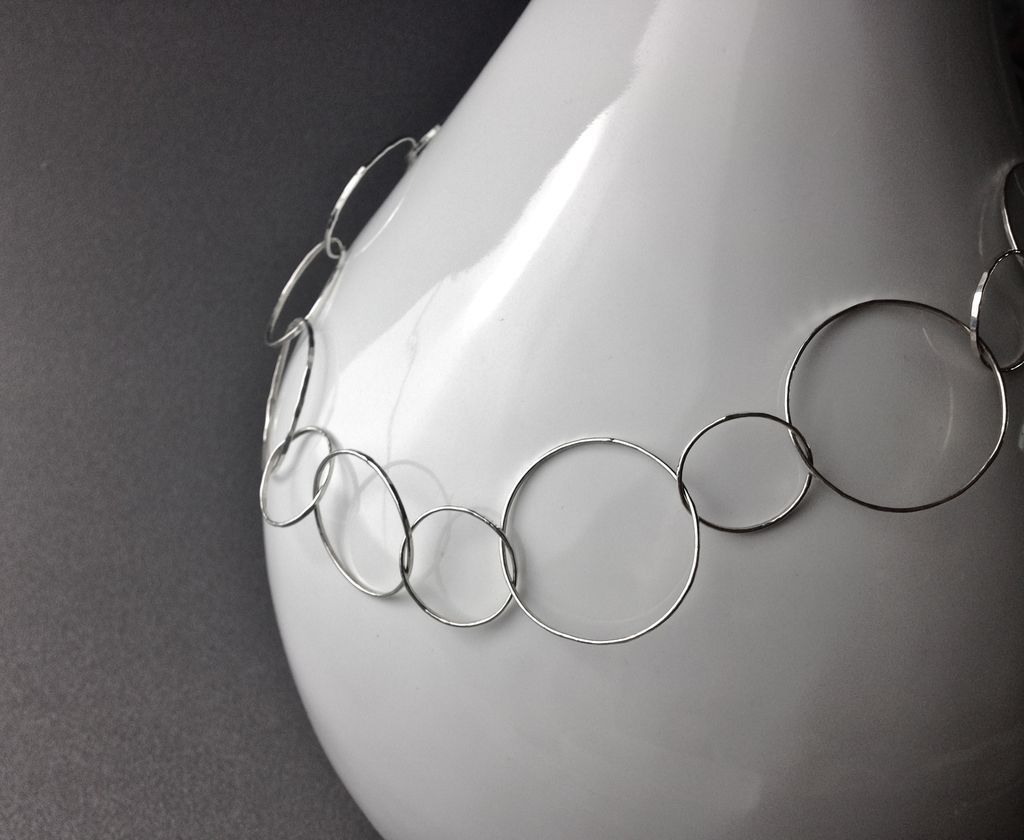 DAYDREAM Argentium Sterling Silver Choker Necklace DAYDREAM Argentium Sterling Silver Choker Necklace