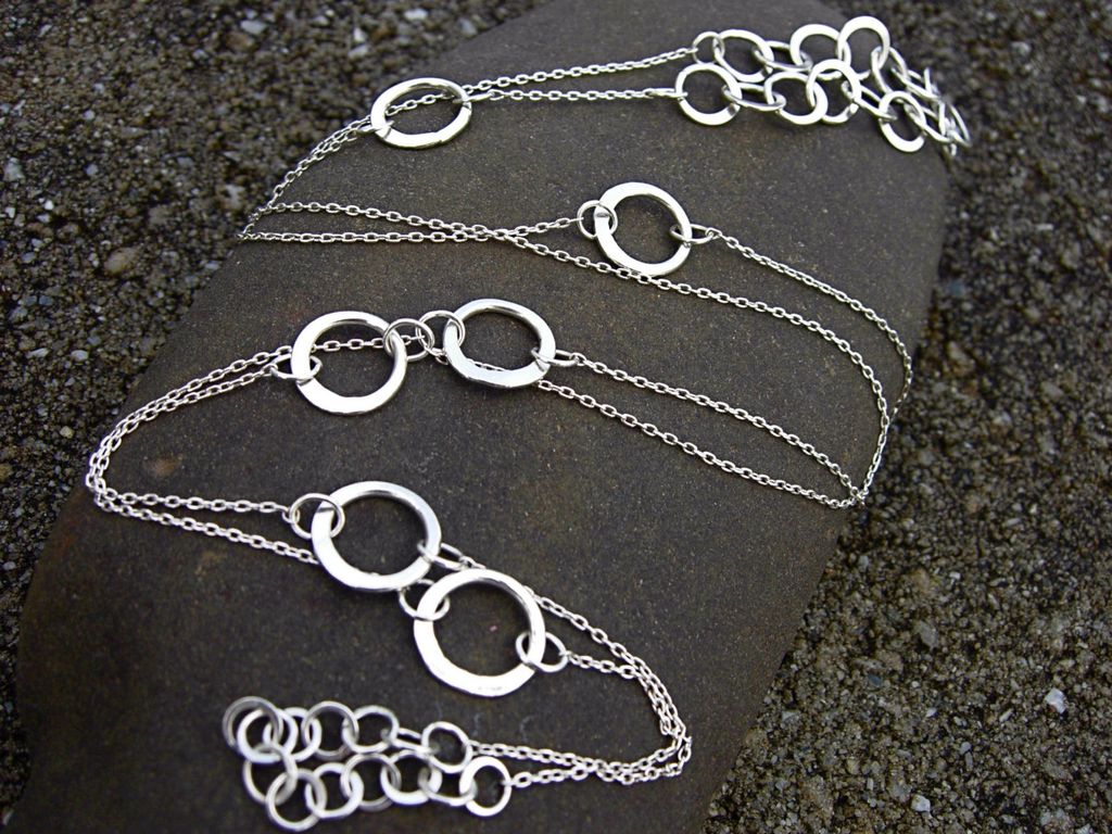 RINGLET EXTENSION Argentium Sterling Silver Lariat Necklace RINGLET EXTENSION Argentium Sterling Silver Lariat Necklace