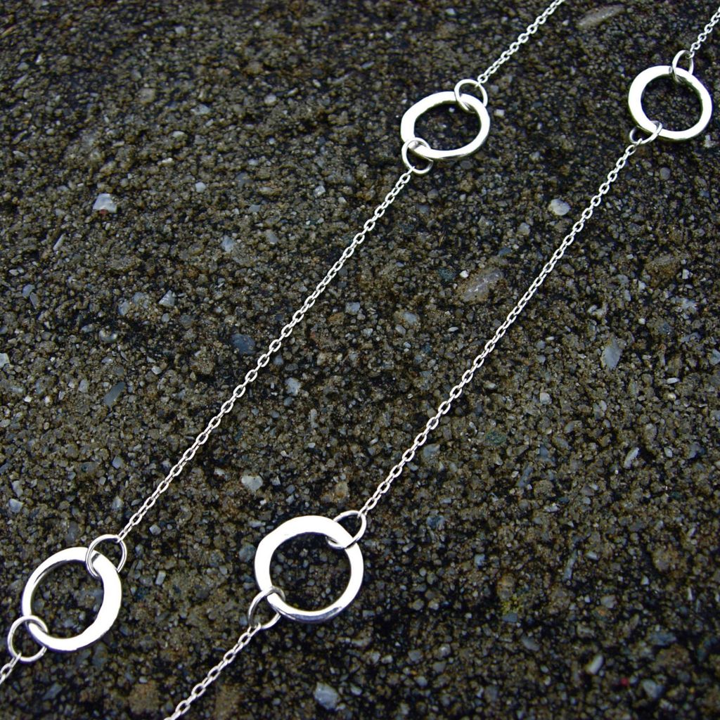 RINGLET EXTENSION Argentium Sterling Silver Lariat Necklace RINGLET EXTENSION Argentium Sterling Silver Lariat Necklace