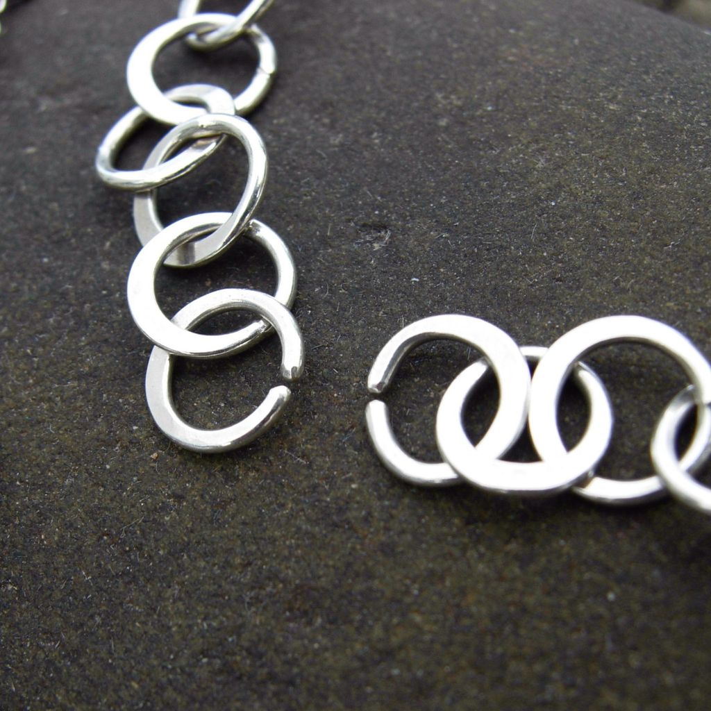 RINGLET EXTENSION Argentium Sterling Silver Lariat Necklace RINGLET EXTENSION Argentium Sterling Silver Lariat Necklace