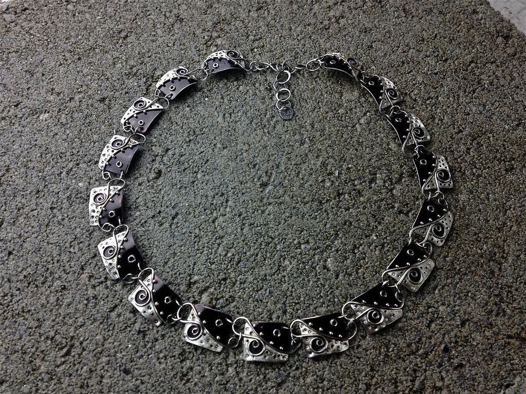 SCHEHERAZADE Sterling Silver Choker Necklace SCHEHERAZADE Sterling Silver Choker Necklace