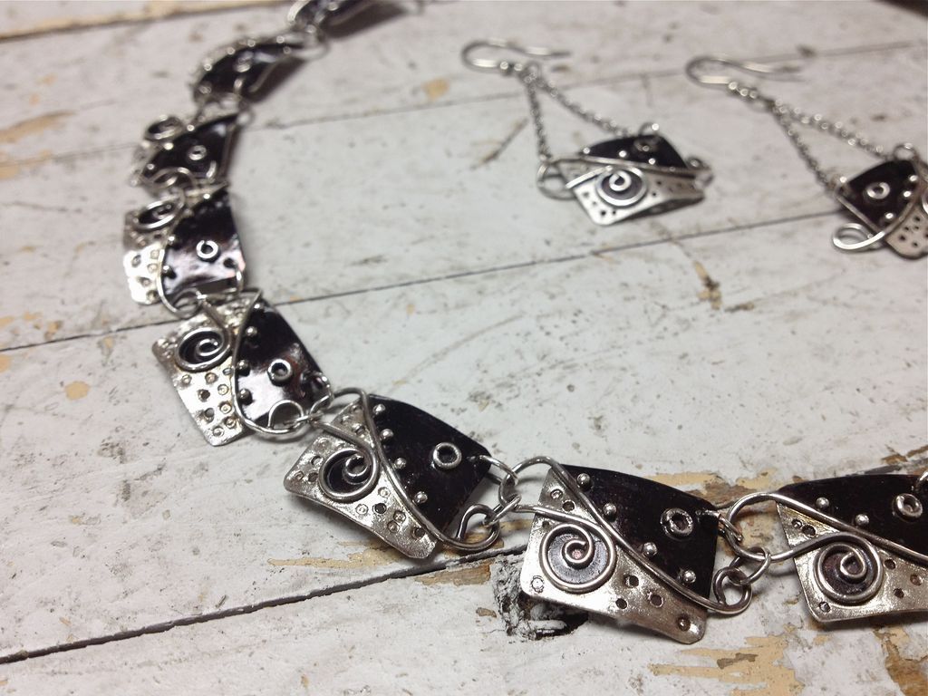 SCHEHERAZADE Sterling Silver Choker Necklace SCHEHERAZADE Sterling Silver Choker Necklace
