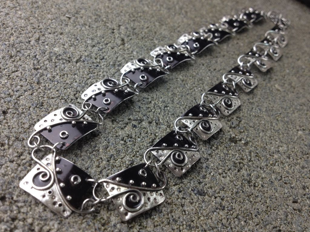 SCHEHERAZADE Sterling Silver Choker Necklace SCHEHERAZADE Sterling Silver Choker Necklace