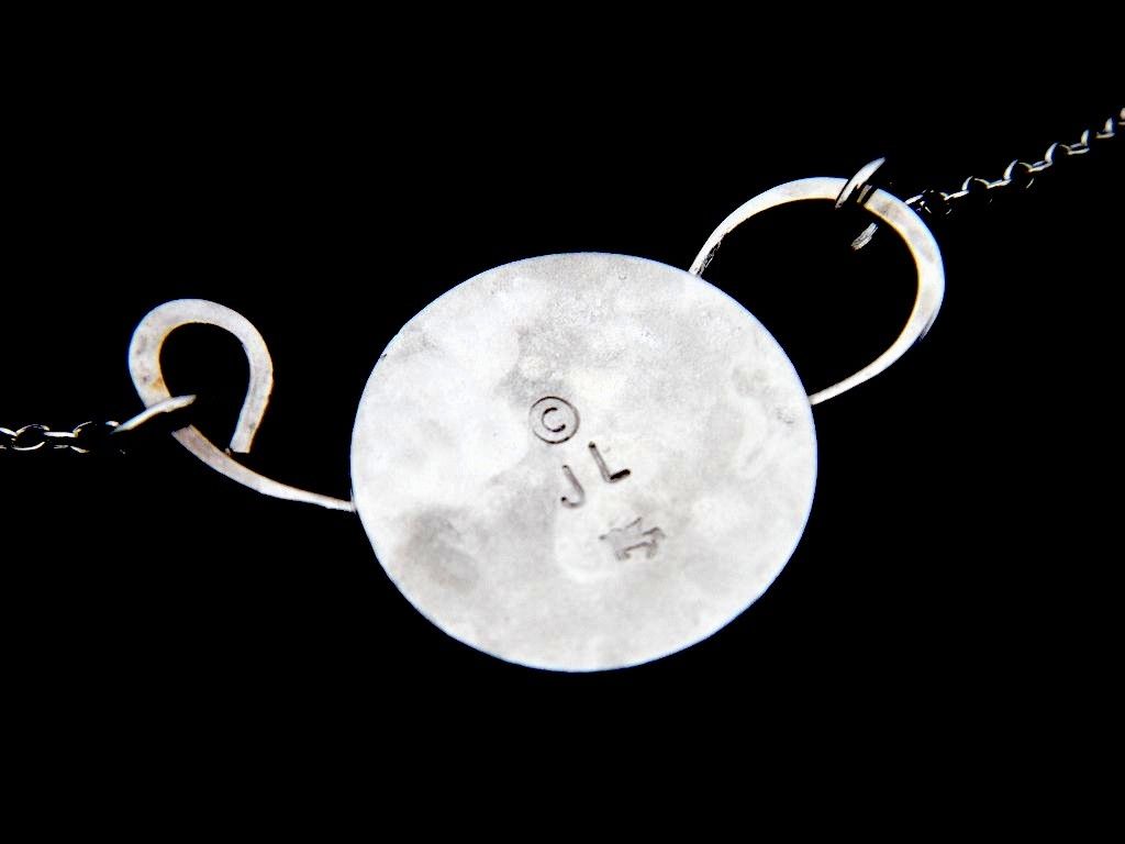 LUNA LARK Argentium Sterling Silver Pendant Necklace Eco-Friendly LUNA LARK Argentium Sterling Silver Pendant Necklace Eco-Friendly