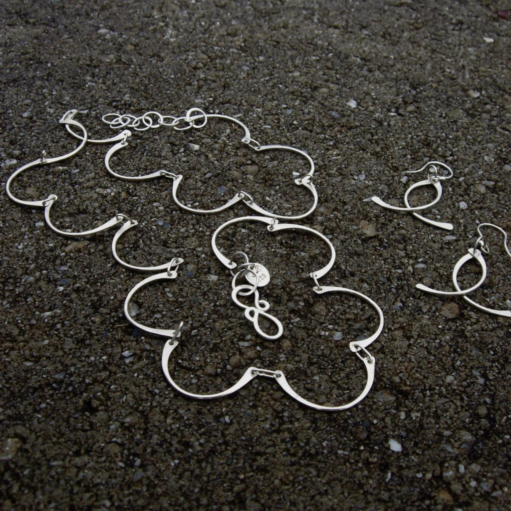 SILVER LINING Argentium Sterling Silver Choker Necklace SILVER LINING Argentium Sterling Silver Choker Necklace