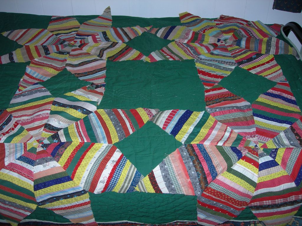 4 large Vintage 1890's Star of Bethlehem string pieced stars 4 large Vintage 1890's Star of Bethlehem string pieced stars