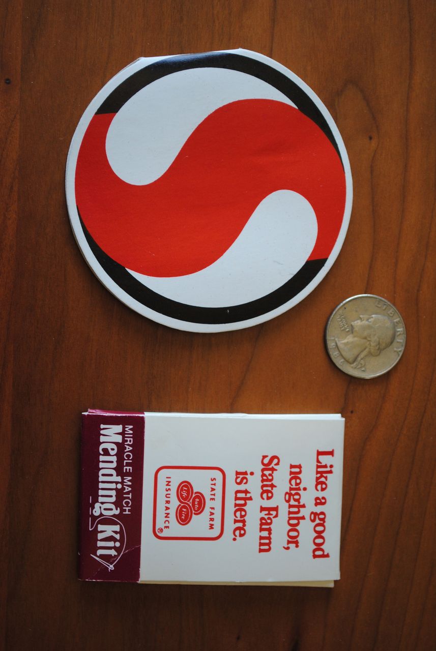 2 interesting Paper needle books, advertising, Safeway and State Farm 2 interesting Paper needle books, advertising, Safeway and State Farm
