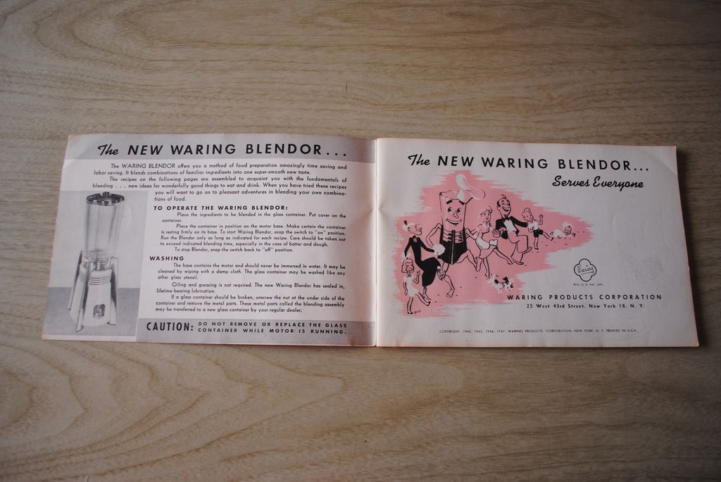 Two Vintage 1947, 1958 SMall cookbooks, Waring Blender and Good Housekeeping Appetizer book Two Vintage 1947, 1958 SMall cookbooks, Waring Blender and Good Housekeeping Appetizer book