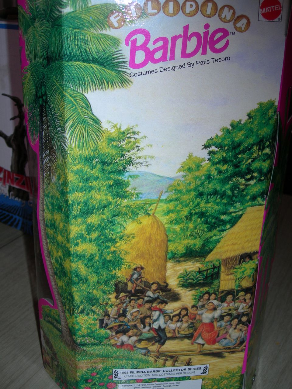 Philippine Barbie, 1980's, Patis Tesoro lim Edition, NRFB, Pink Gown with Flowers Philippine Barbie, 1980's, Patis Tesoro lim Edition, NRFB, Pink Gown with Flowers