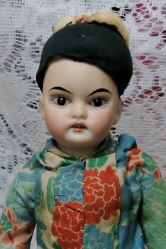 8" Oriental Bisque Socket Head Child Simon & Halbig 8" Oriental Bisque Socket Head Child Simon & Halbig
